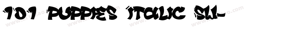 101 Puppies Italic SW字体转换